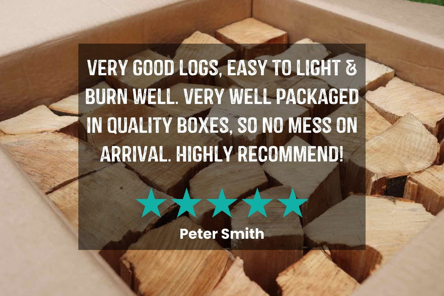 Customer review of Love Logs Box of Kiln Dried British Logs