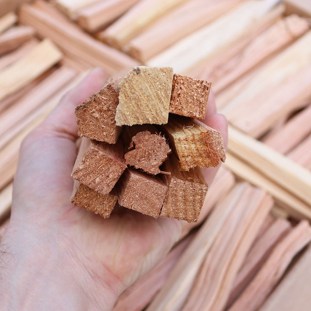 Kiln Dried British Kindling Showing End Profile