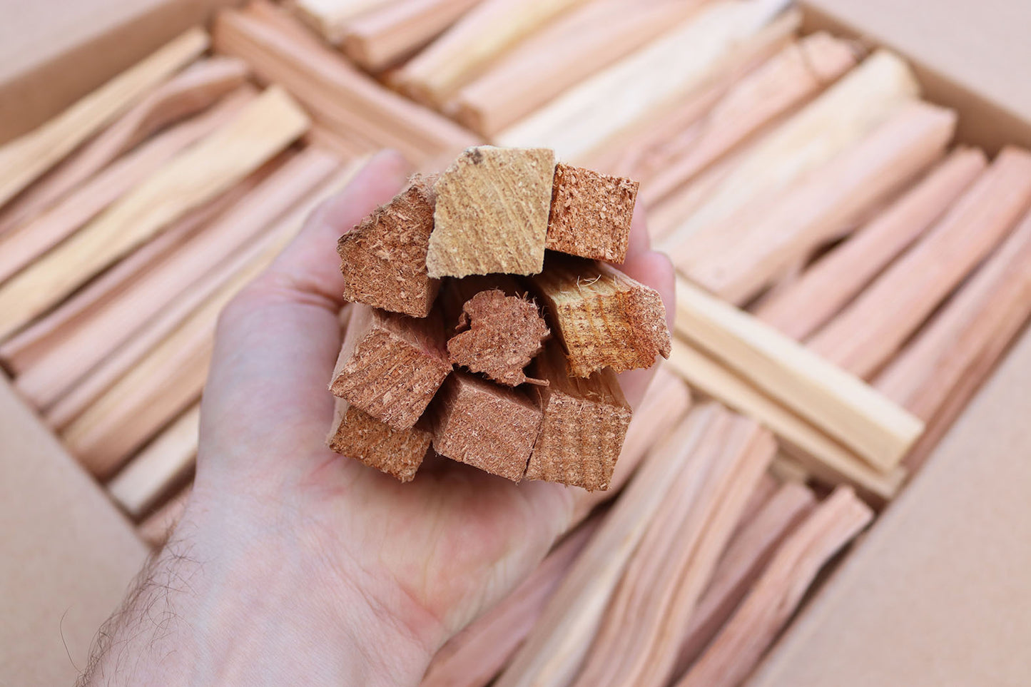 Kiln Dried British Kindling Showing End Profile