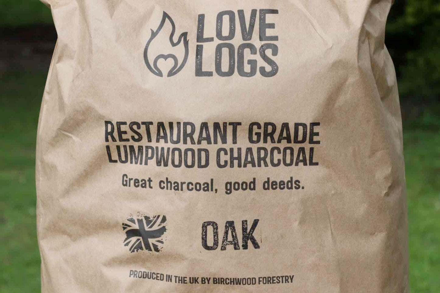 Love Logs British Oak Charcoal Bag