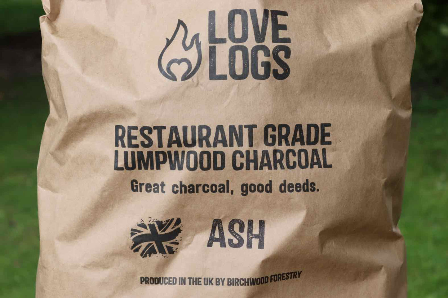 Love Logs Sustainable British Ash Charcoal Bag