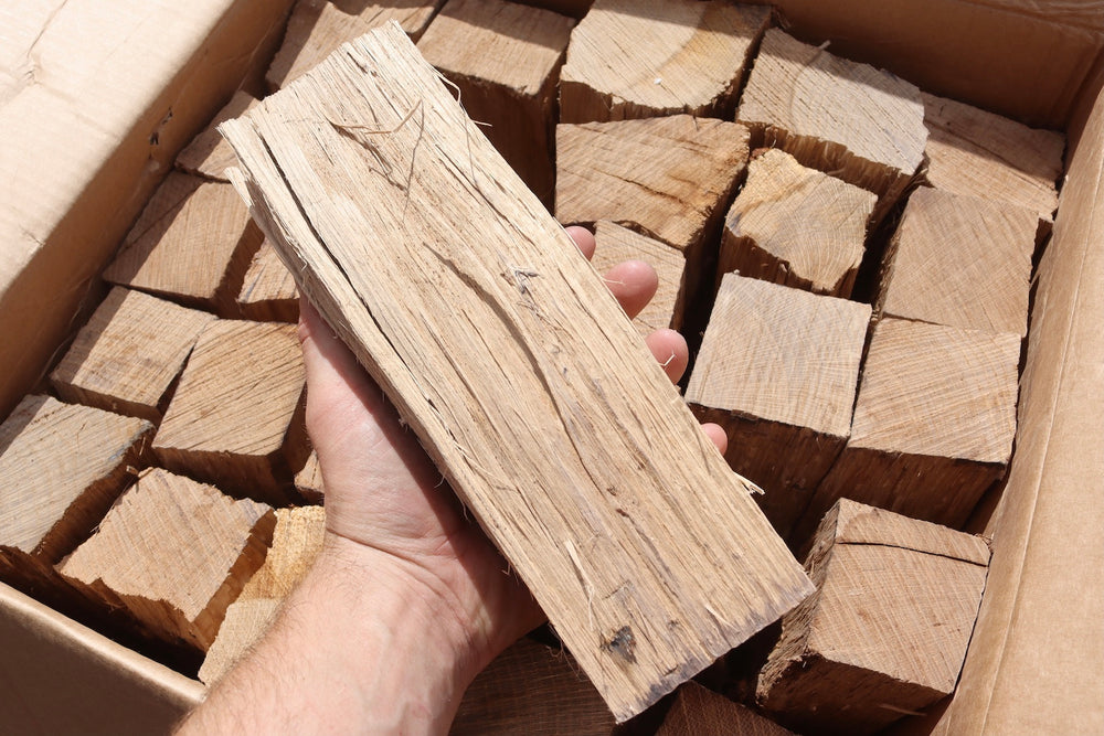 Kiln Dried British Oak Log In Hand